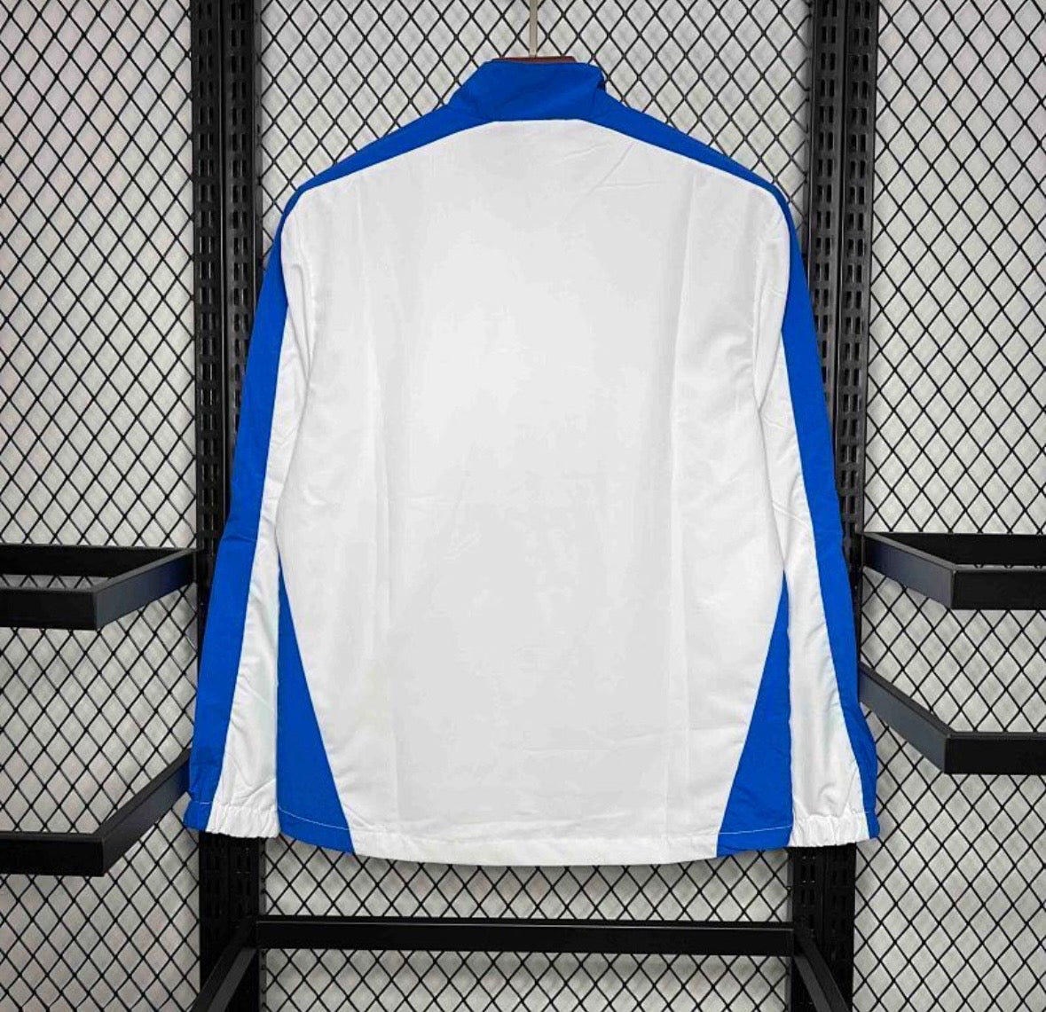 Veste du Brésil blanche et bleu 1994 sans capuche