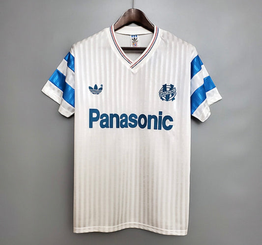 Maillot Olympique de Marseille 1990-1991 blanc vintage rétro