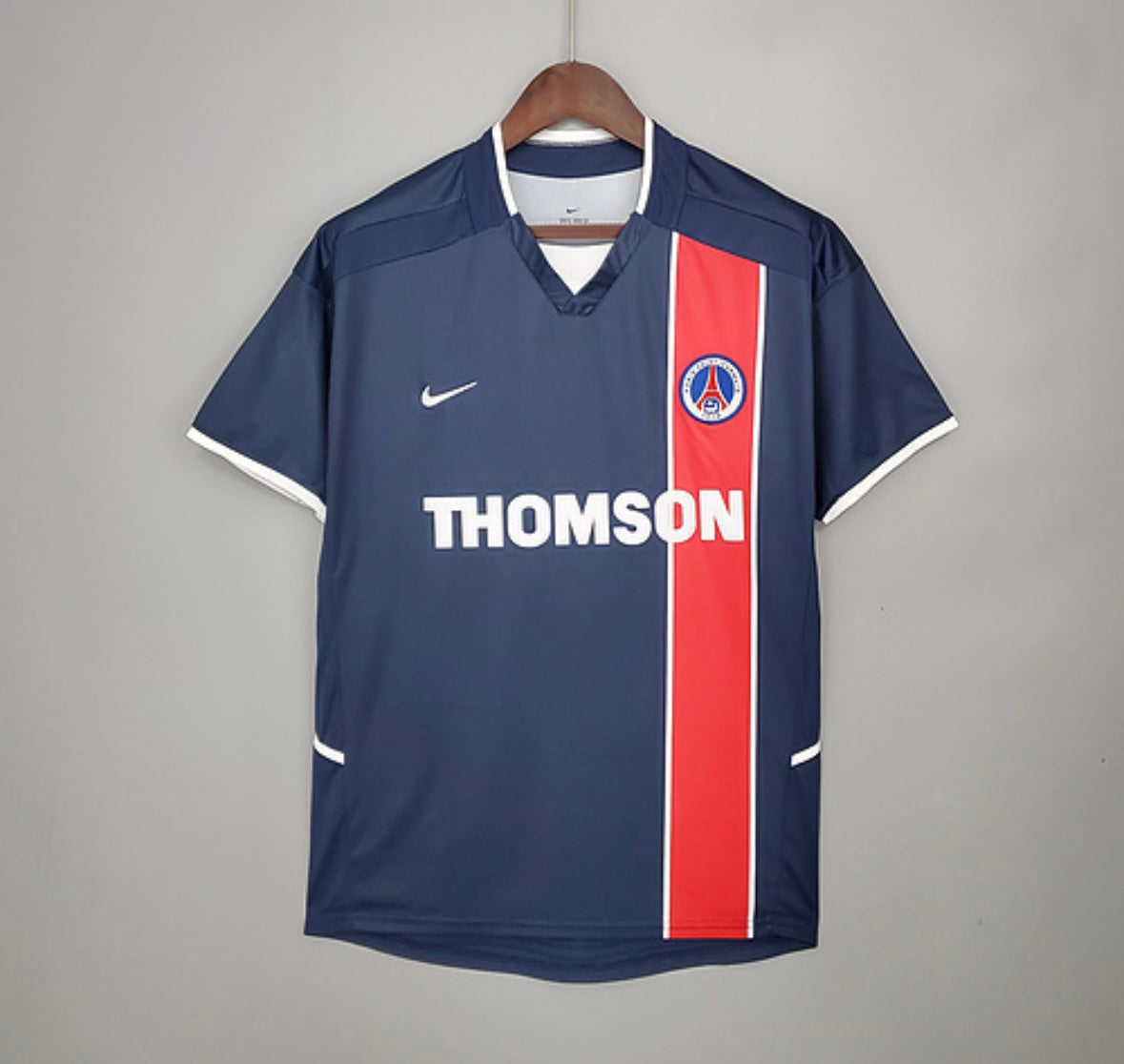 Maillot PSG domicile 2002-2003 Thomson vintage et rétro