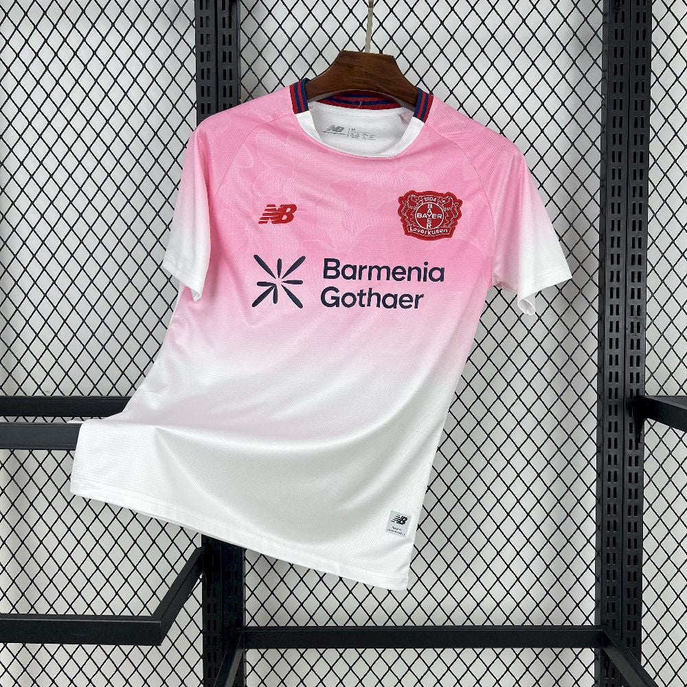 Maillot Bayer Leverkusen 2025-2026 extérieur rose