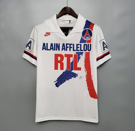 Maillot PSG domicile 1990-91 vintage et rétro