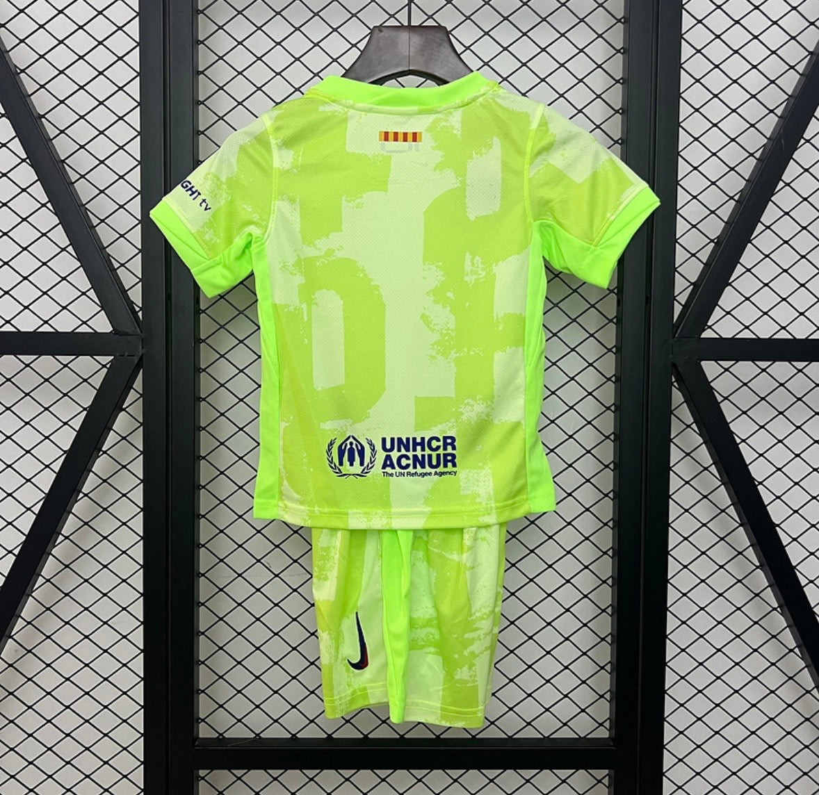 Maillot FC Barcelone third 24/25 vert pour enfants