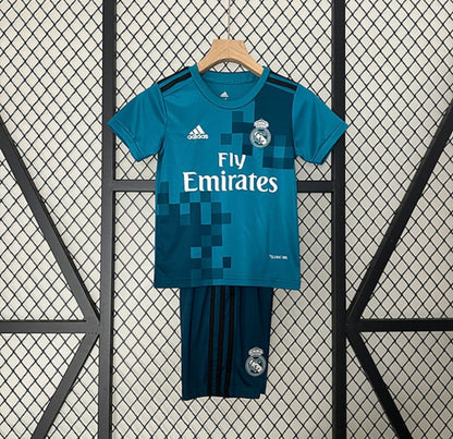Maillot Real Madrid rétro 17/18 bleu pour enfants