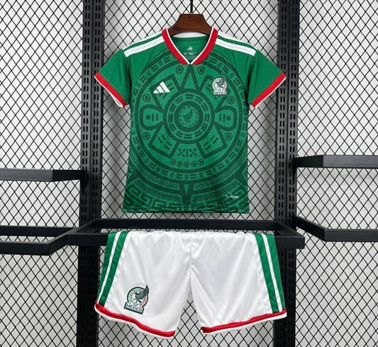 Maillot Mexique domicile coupe du monde 2026 vert kits enfant
