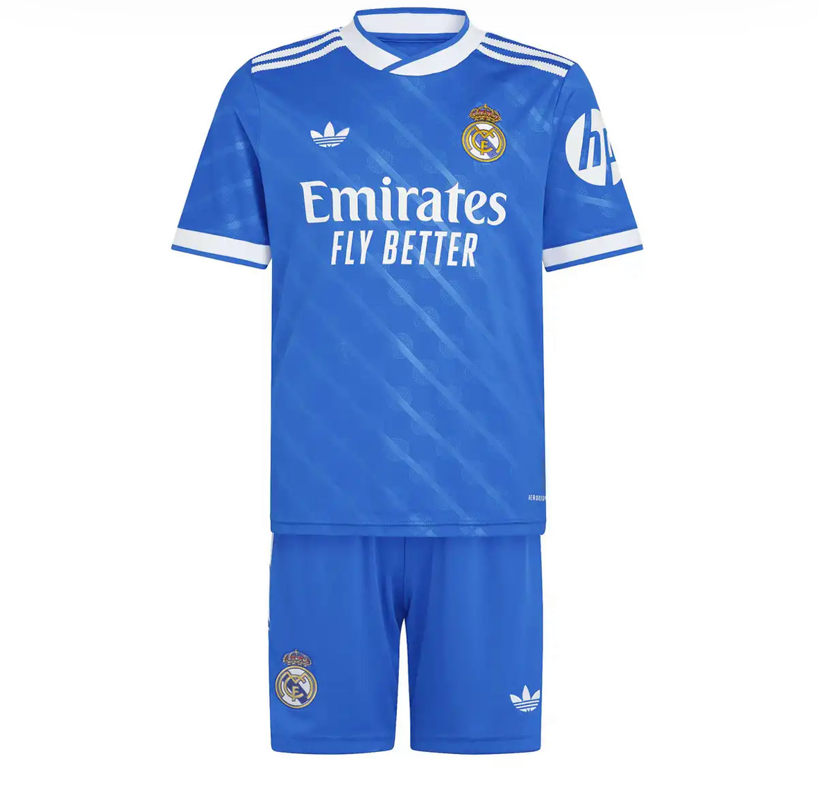 Maillot Réal Madrid third 2026 bleu pour enfant .