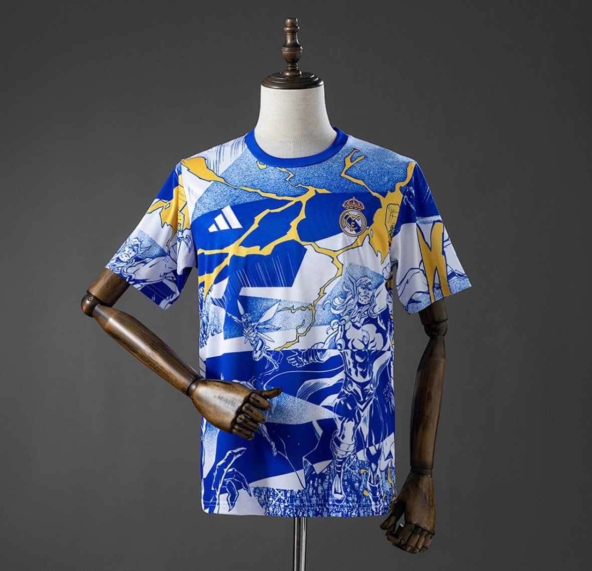 Maillot Real Madrid 25/26 Avengers - Avant-match (Bleu)