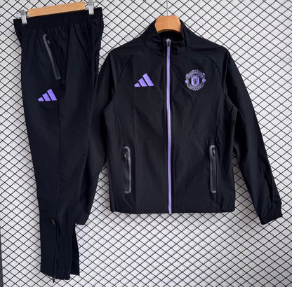 Ensemble de survêtement Manchester united noir et violet