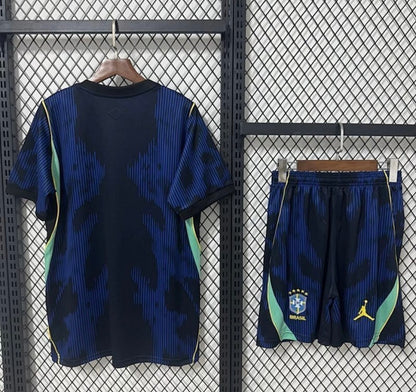 Maillot Brésil Exterieur bleu coupe du monde 2026 kits enfants