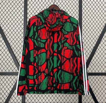 Veste Arsenal 24/25 rouge et verte sans capuche