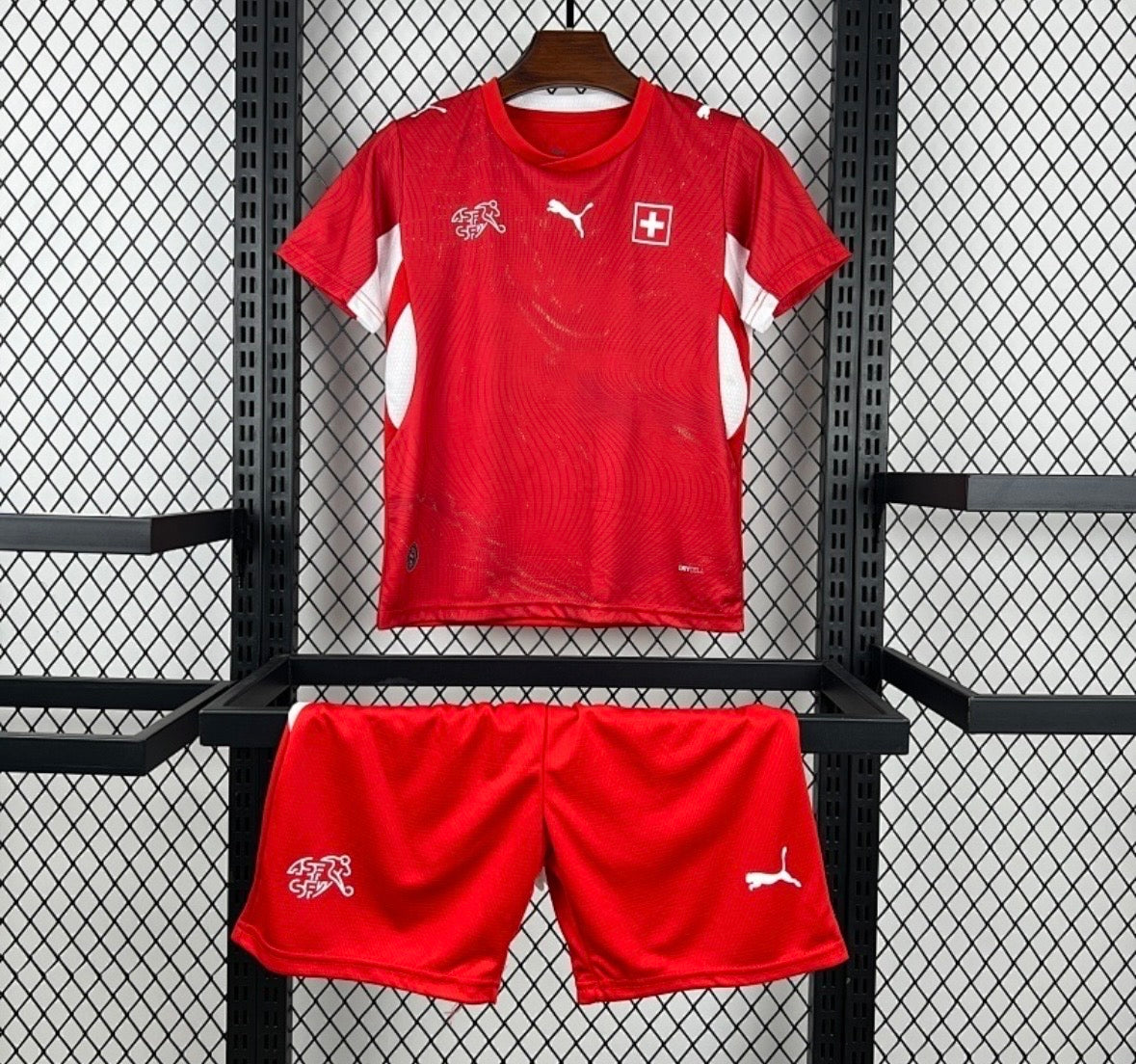 Maillot Suisse domicile coupe du monde 2026 rouge kits enfant