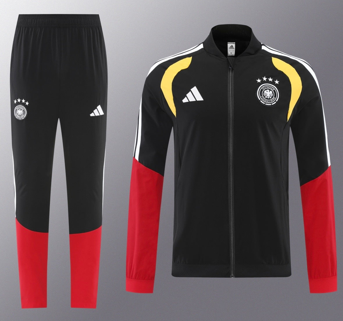 Ensemble de survêtement Allemagne 2026 noir et rouge