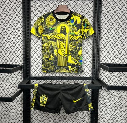 Maillot du BRÉSIL concept 2026 jaune pour enfants