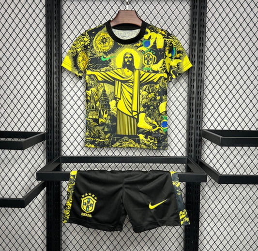 Maillot du BRÉSIL concept 2026 jaune pour enfants