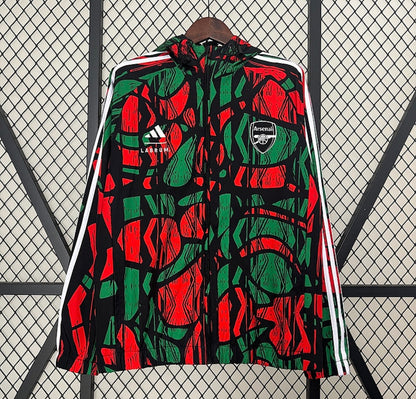 Veste Arsenal 24/25 rouge et verte sans capuche