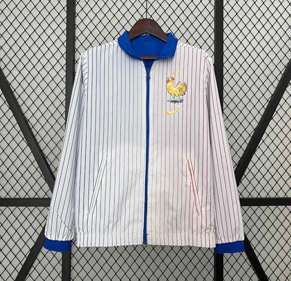 Veste Équipe de France 24/25 extérieur blanche