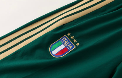Ensemble de survêtement Italie 2026 vert à capuche