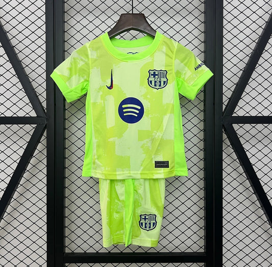 Maillot FC Barcelone third 24/25 vert pour enfants