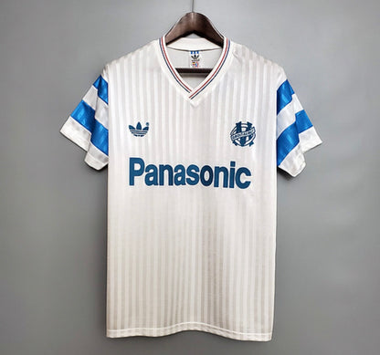 Maillot Olympique de Marseille 1990-1991 blanc vintage rétro