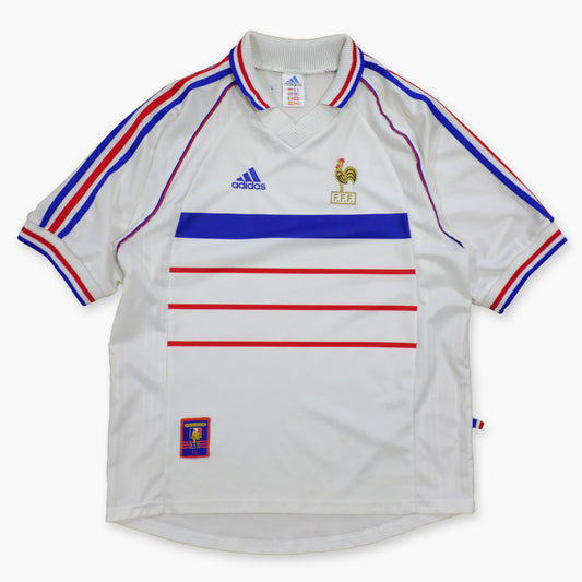 Maillot équipe de France 1998 blanc vintage et rétro