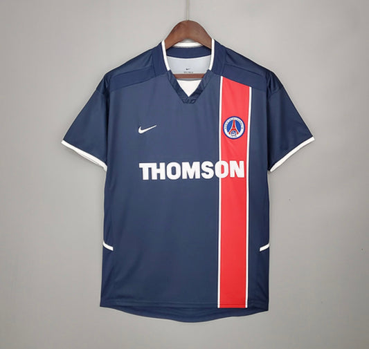 Maillot PSG domicile 2002-2003 Thomson vintage et rétro