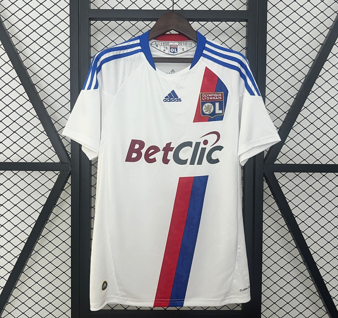 Maillot olympique lyonnais 2010-2011 betclic vintage rétro