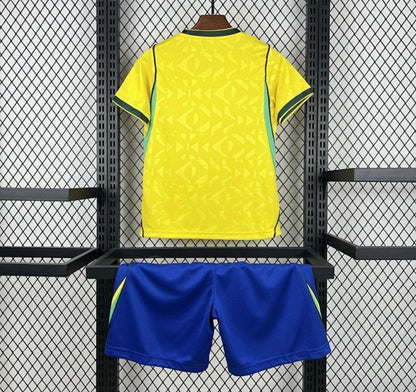 Maillot Brésil domicile jaune coupe du monde 2026 kits enfants