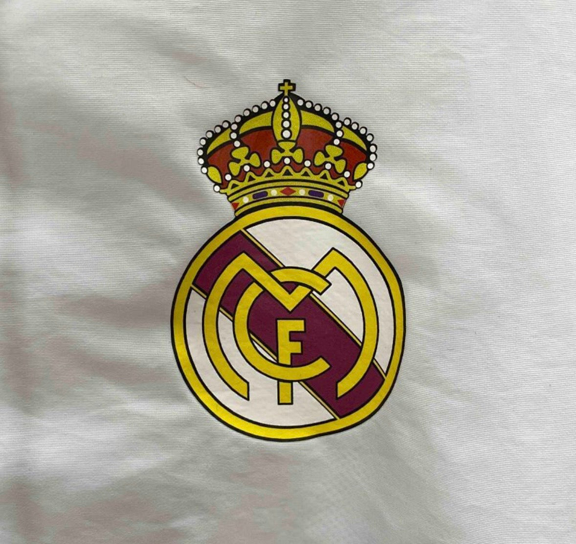 Veste Real Madrid coupe vent 2024 blanc à capuche