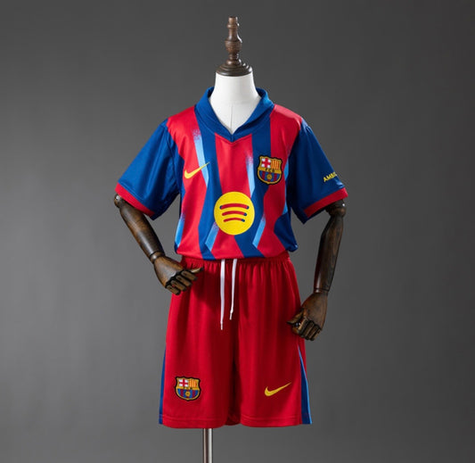 Maillot Barcelone fourth 2026 pour enfants bleu et rouge