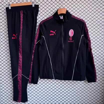 Ensemble de survêtement Milan AC 2026 noir et rose