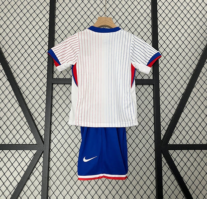 Maillot Équipe de France extérieur 2025 blanc pour enfants