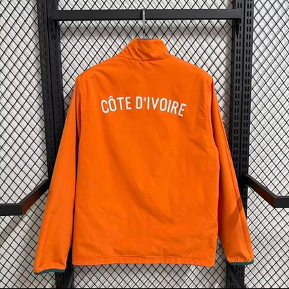 Veste de survêtement Côte d’Ivoire 2026 Orange