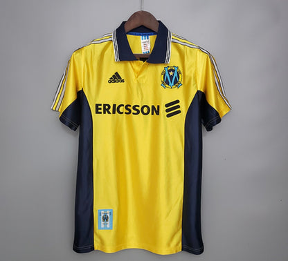 Maillot Olympique de Marseille 1995-1996 jaune Ericsson vintage rétro