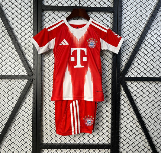 Maillot Bayern Munich 2025/26 domicile rouge pour enfants