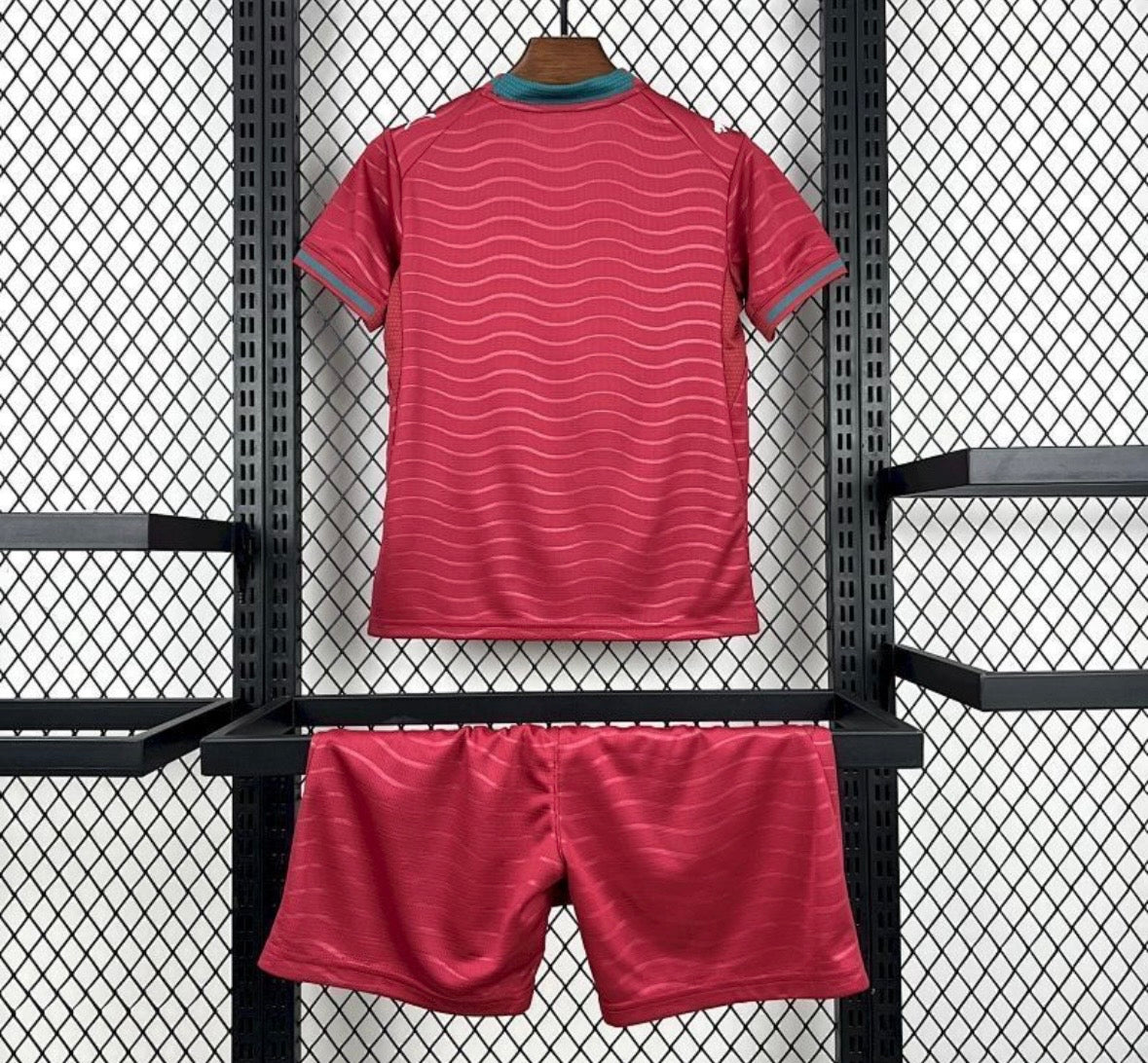 Maillot Portugal domicile coupe du monde 2026 rouge kits enfant