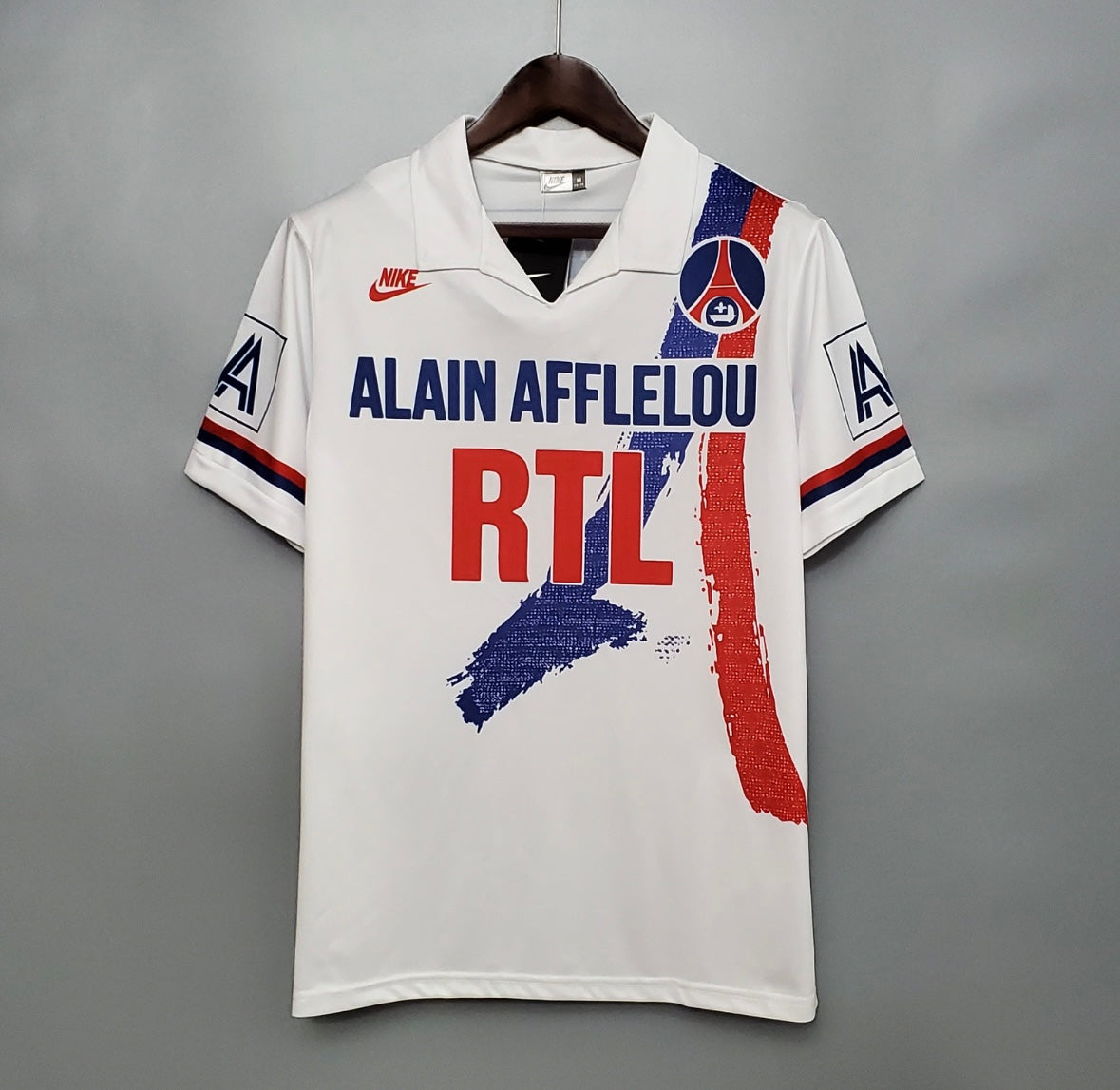 Maillot PSG domicile 1990-91 vintage et rétro