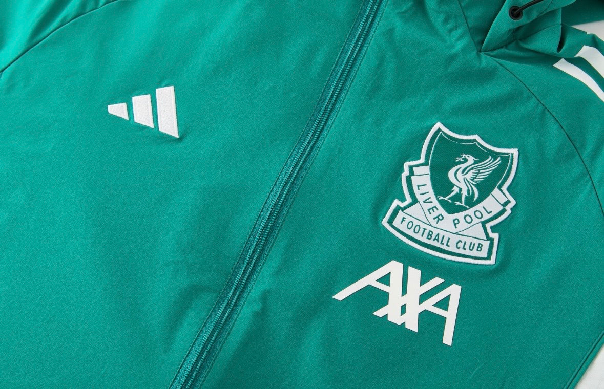 Ensemble de survêtement Liverpool 2026 vert à capuche