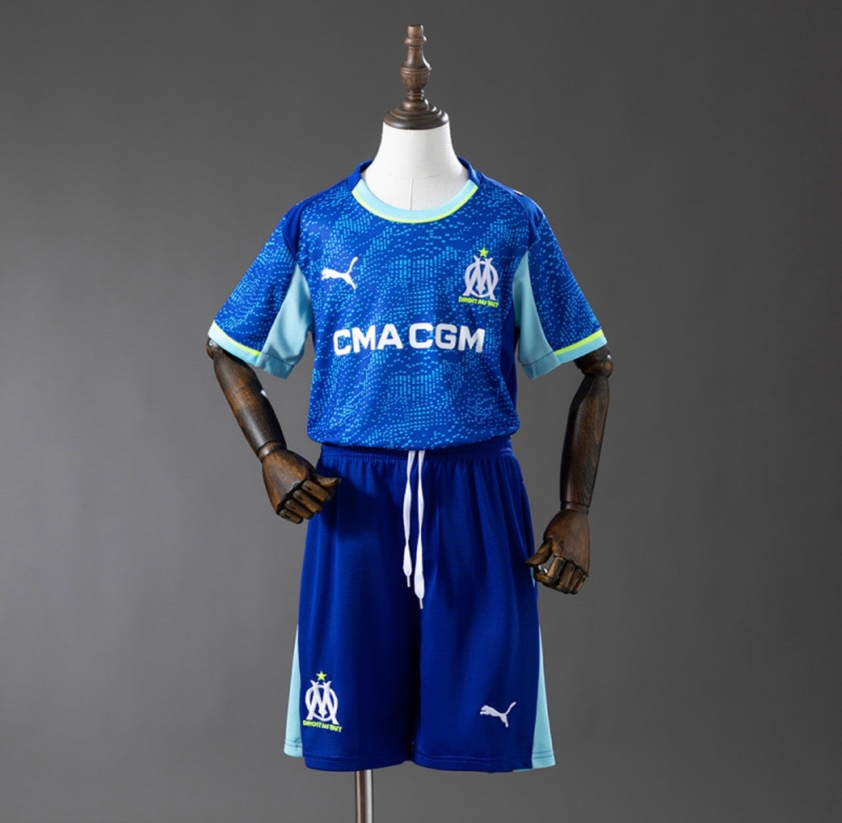 Maillot Olympique de Marseille 2026 third bleu pour enfants