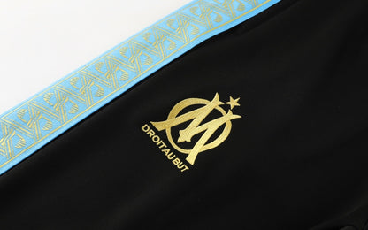 Ensemble de survêtement Olympique de Marseille 2026 noir et bleu