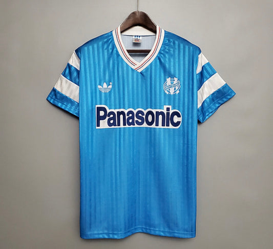 Maillot Olympique de Marseille 1990-1991 Panasonic vintage rétro