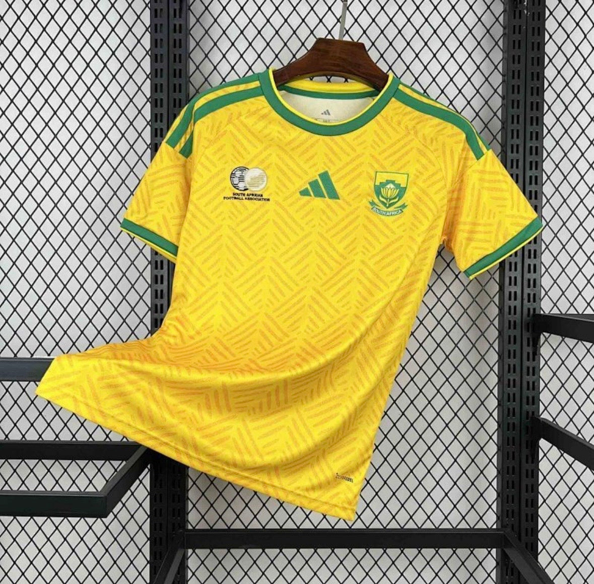 Maillot domicile Afrique du Sud jaune coupe du monde 2026