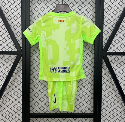Maillot FC Barcelone third 24/25 vert pour enfants