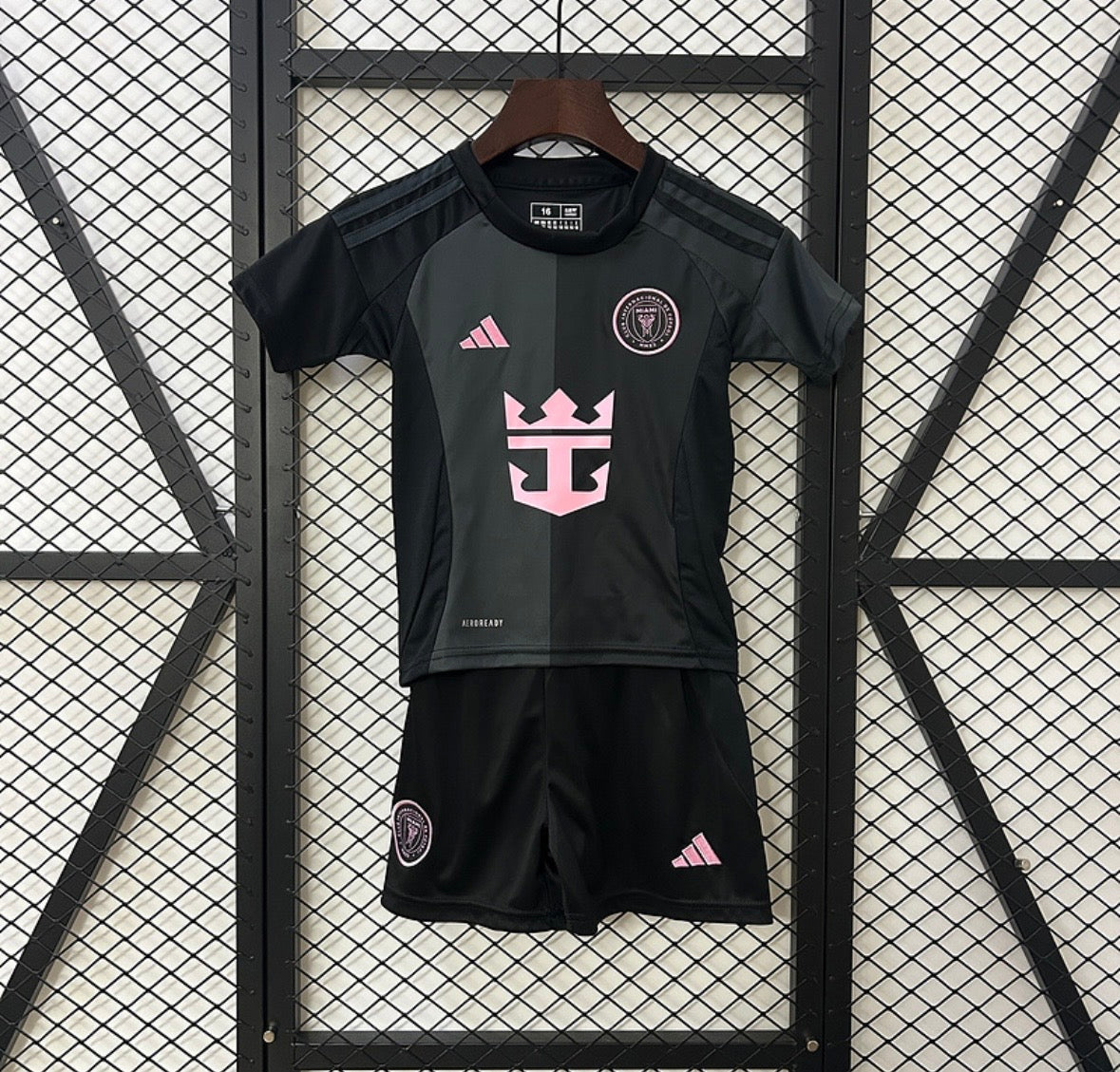 Maillot Inter Miami extérieur noir 25-26 pour enfants