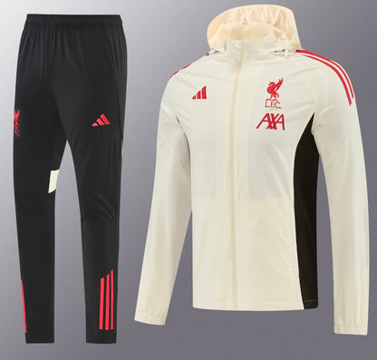 Ensemble de survêtement Liverpool 2026 blanc à capuche