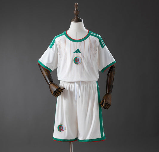 Maillot Algérie domicile coupe du monde 2026 blanc pour enfants