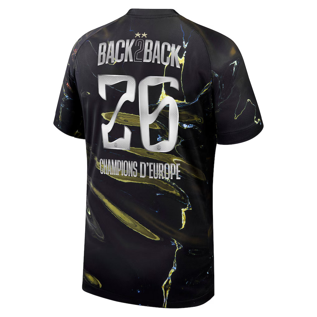 Maillot PSG Jordan 2 Étoiles - Night Edition 25/26 (Flocage Back2Back)